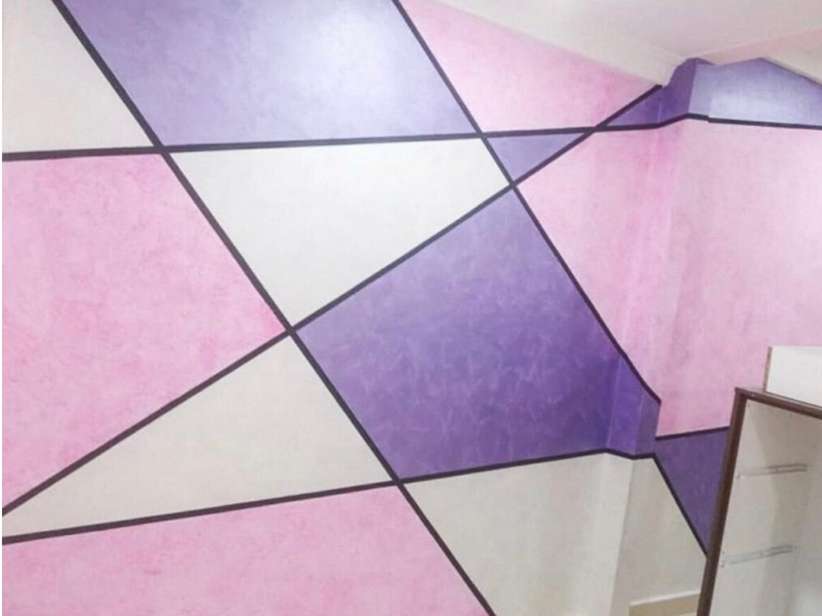 Geometric Wall Paint Design